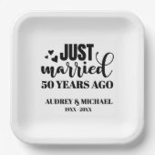 Any Year Anniversary Personalized ペーパープレート (正面)