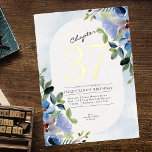 Any Year Blueフローラ誕生日金ゴールド 箔招待状<br><div class="desc">この美祝しい青いフローラの招待で特別なマイルストーンの誕生日。選択した金ゴールドフォイル番号をデザインの中央に含めることによって個人touchを追加する。繊細な花芽と豊鮮やかかな青い背景は、ゲストの注目を集め、あなたの誕生日をさらに思い出に残らせる。これらの美しい青いフローラ招待状を愛するすべての人々に配信することによって、お祝いをさらに特別なものにする。</div>