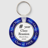 ANY YEAR, COLORSクラスパーソナライズされた懇親会ギフト キーホルダー (正面)