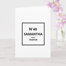 ANY YEAR Designer香水ボトル誕生日 カード