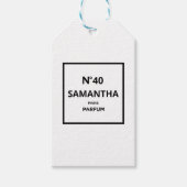 ANY YEAR Designer香水ボトル誕生日 ギフトタグ (正面)