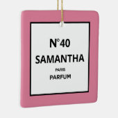 ANY YEAR Designer香水ボトル誕生日 セラミックオーナメント (右)