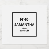 ANY YEAR Designer香水ボトル誕生日 ビールラベル (シングルラベル)