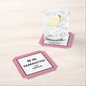 ANY YEAR Designer香水ボトル誕生日 ペーパーコースター (インサイチュ)