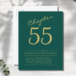 Any Year Green金ゴールドスクリプト誕生日 インビテーションポストカード<br><div class="desc">この祝豪華な招待はがき素晴らしとスタイルであなたの特別な日。緑の背景は美しい金ゴールドの台本で飾られ与え、シックで洗練された外観。この豪華なポストカードは、あなたのイベントのトーンを設定し、お客様が祭りにエキサイティングであることを確認する。この豪華な招待で、あなたの誕生日は忘れられないイベントに間違いない！</div>