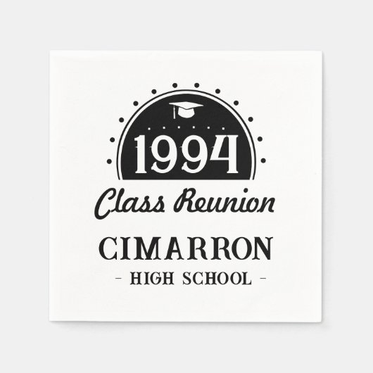 Any Year Highschool Class懇親会 スタンダードカクテルナプキン (正面)