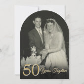 Any Year Togetherの結婚記念写真アーチ 招待状 (正面)