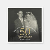 Any Year Togetherの結婚記念写真 スタンダードカクテルナプキン (正面)