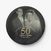 Any Year Togetherの結婚記念写真 ペーパープレート (正面)