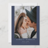 ANYAボヘミアン海軍ブルーウォーター結婚カラー 招待状 (裏面)