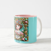 ANYA ~ヴィンテージガール~とても甘い ツートーンマグカップ (正面右)