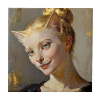 “Anya, Meticulously Content” – A Feminine Feline  タイル