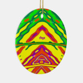 ANYA to 3Dクリスマスレッドグリーンイエロー2024 セラミックオーナメント (右)