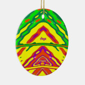 ANYA to 3Dクリスマスレッドグリーンイエロー2024 セラミックオーナメント (右)