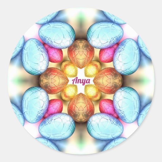 ANYA to EASTER ~うわー!かわいらしイースター与えの~ ラウンドシール (正面)