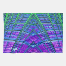 ANYA to Purple Green Blue ～オリジナル～ キッチンタオル