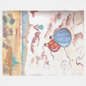 AnyaCが呼吸する空気 フリースブランケット (正面(横))