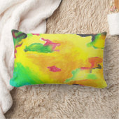 AnyaCによる熱抽象芸術 ランバークッション (ブランケット)