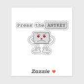 ANYKEYを押す シール (シート)