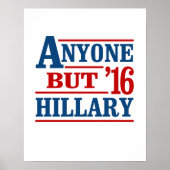 Anyone But Hillary - - Anti-Hillary - ポスター (正面)