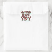 Anyone But Obama 2012 Tシャツとギア ラウンドシール (バッグ)