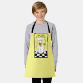 Anyone Can Cook! Kids' Yellow Kitty Apron エプロン (着用した状態)