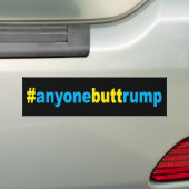 #anyonebuttrump バンパーステッカー (車上)
