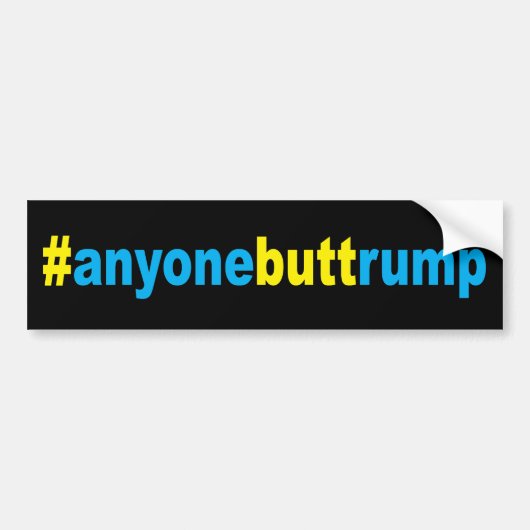 #anyonebuttrump バンパーステッカー (正面)