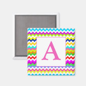 Anything But Gray Chevron カスタムイニシャル マグネット (正面/裏面)