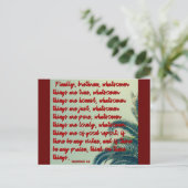 Anything Things - Bible Verse Art Keepsakeプリント ポストカード (スタンド正面)