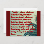 Anything Things - Bible Verse Art Keepsakeプリント ポストカード (正面/裏面)