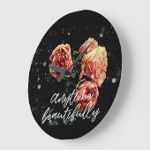 Anytime Beautifully ラージ壁時計 (傾斜)