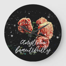 Anytime Beautifully ラージ壁時計