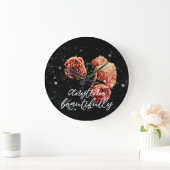 Anytime Beautifully ラージ壁時計 (ホーム)