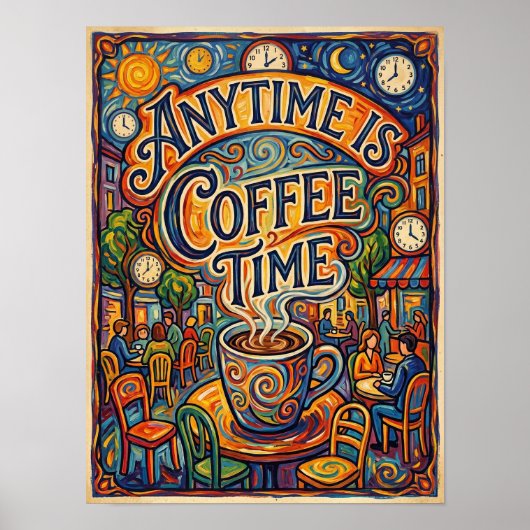 anytime is coffee time ポスター (正面)