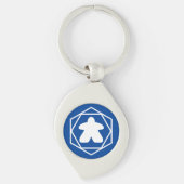 Anytime Melpleホワイトアートキーチェーン キーホルダー (正面)