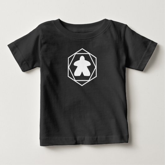 Anytime Melpleホワイトアート幼児シャツ ベビーTシャツ (正面)