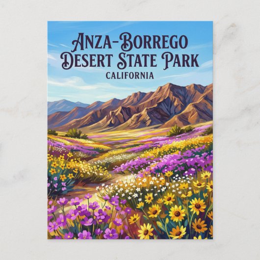 Anza-Borrego Desert State Park California ポストカード (正面)