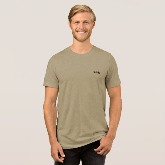 ANZAR God Of Rain トライブレンドTシャツ (正面全面)