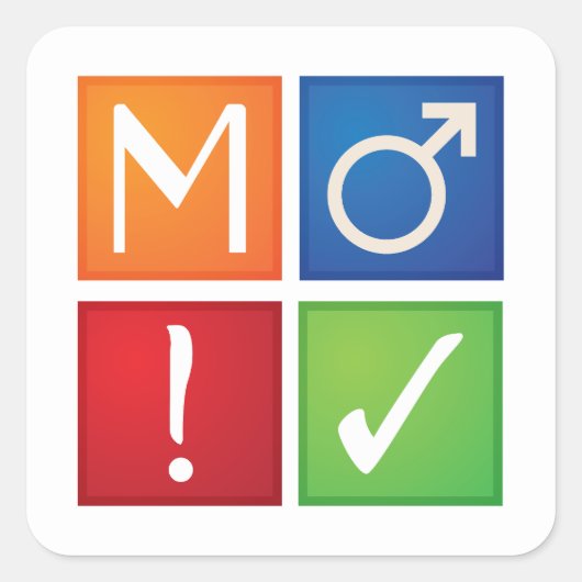 ao3バッジのアイコンのシール スクエアシール (正面)