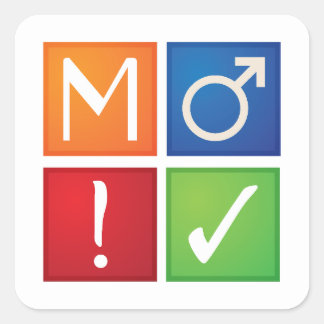 ao3バッジのアイコンのシール スクエアシール