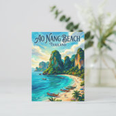 Ao Nang Beach Thailand ポストカード (スタンド正面)