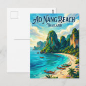 Ao Nang Beach Thailand ポストカード (正面/裏面)
