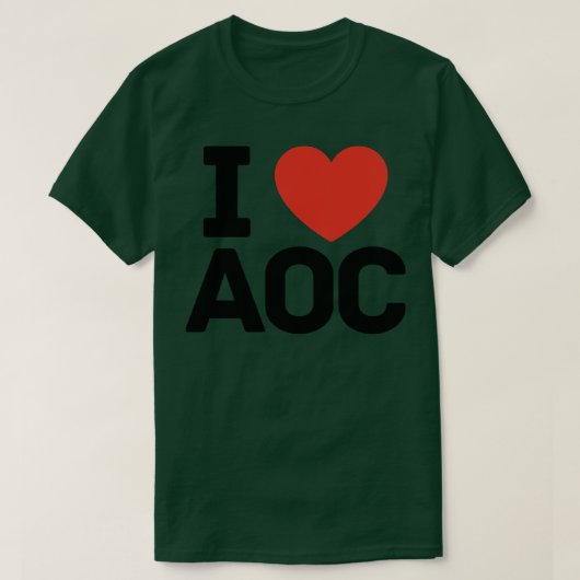 AOCが大好き Tシャツ (デザイン正面)