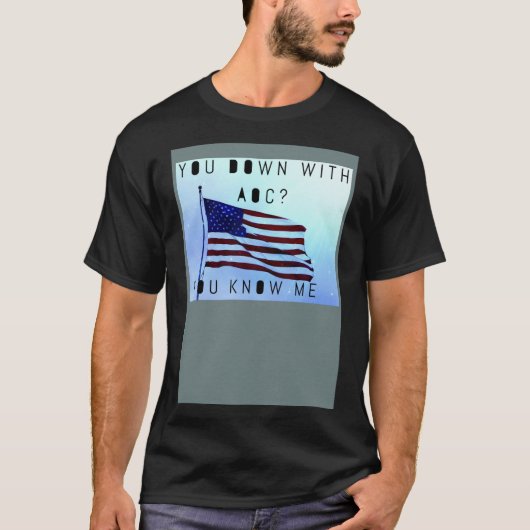 AOCでダウン Tシャツ (正面)