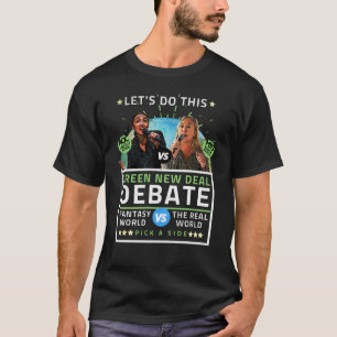 AOCとMTGのグリーン新規取引に関する政治的議論 Tシャツ