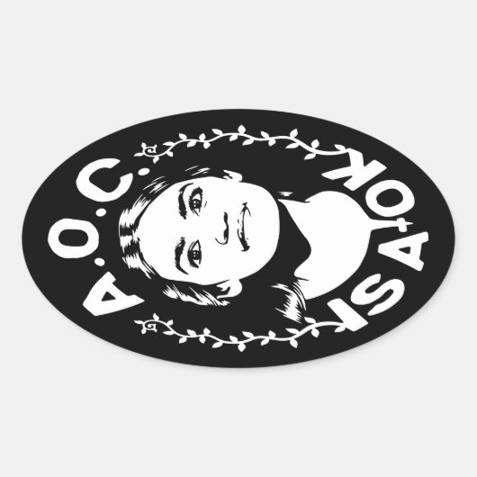 AOCはOKだ 楕円形シール (正面)