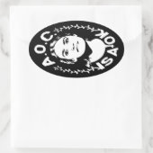 AOCはOKだ 楕円形シール (バッグ)