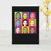 AOCアレクサンドリアオカシオコルテスレトロヴィンテージアポップ・アートのート カード (黄色い花)