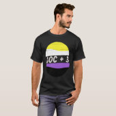 AOCプラス3非バイナリAlexandria Ocasio Cortezおよび Tシャツ (正面フル)